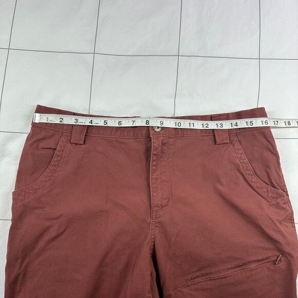 Duluth Trading Co Pants Womens 12 Rust Red Rootstock Gardening Jogger Cotton - Picture 8 of 13